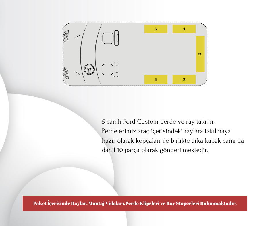 Ford Custom Raylı Set