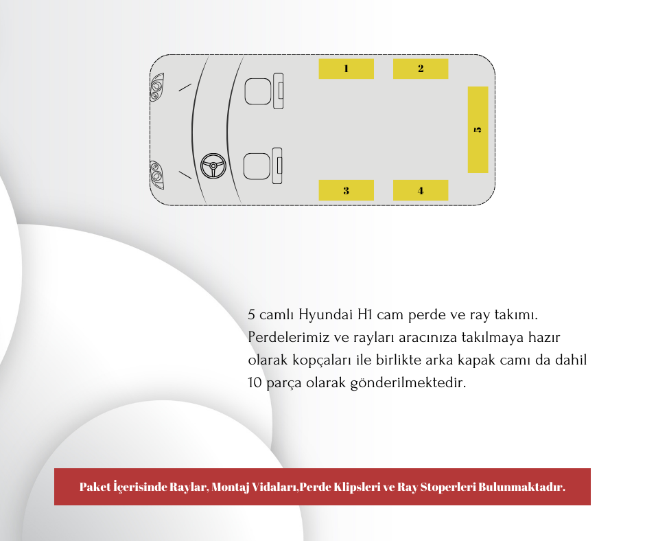 Hyundai H1 Raylı Set "5 Cam"