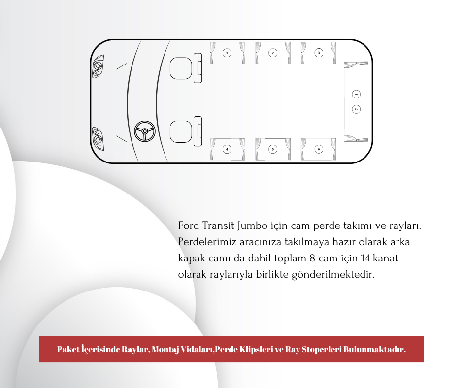 Ford Transit "Jumbo" Raylı Set