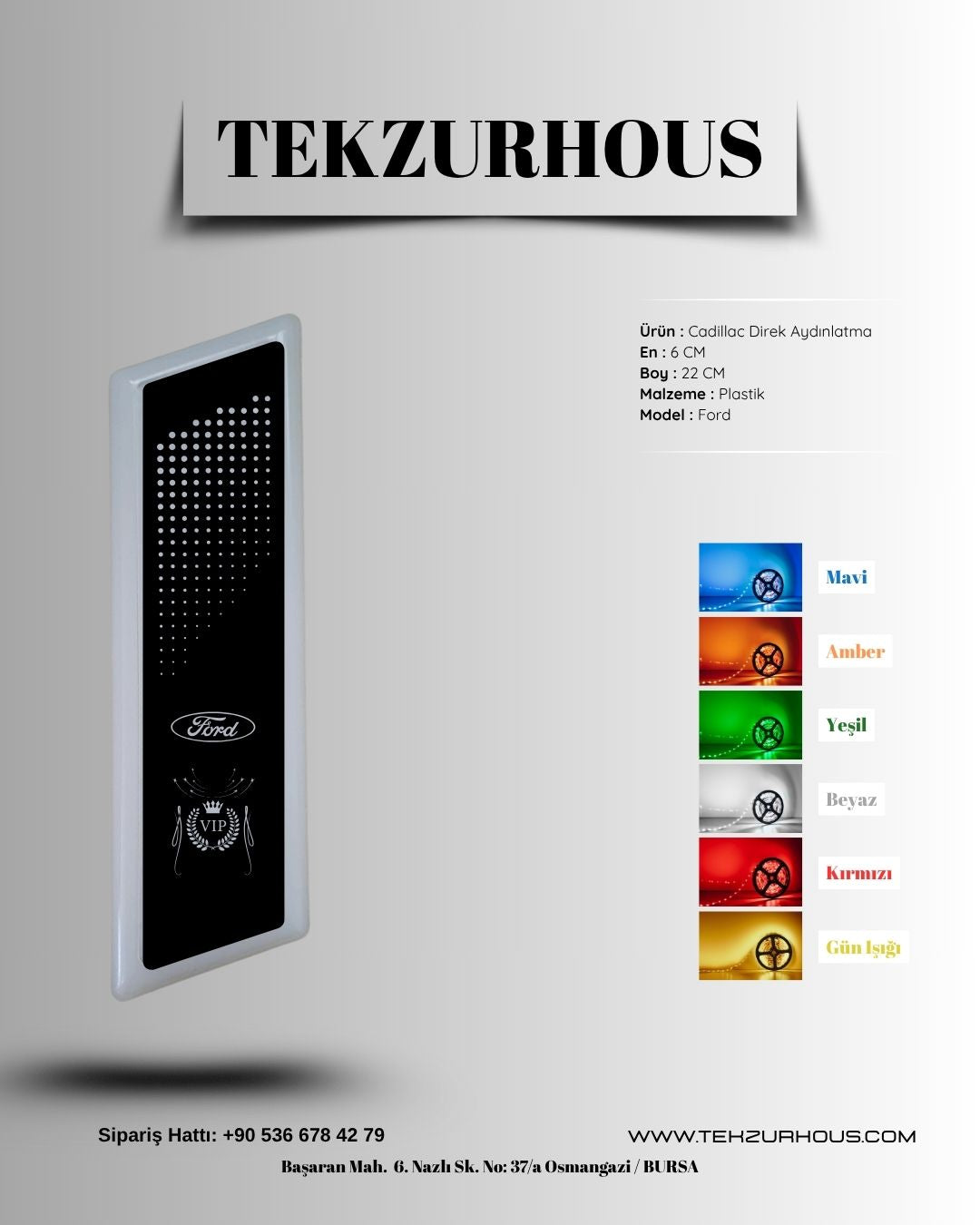 Cadillac Direk lamba Aydınlatma (Ford)