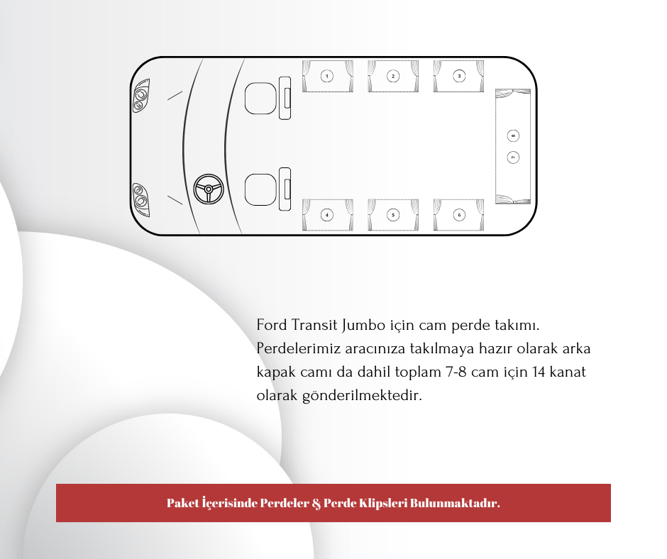 Ford Transit "Jumbo" Raysız Set