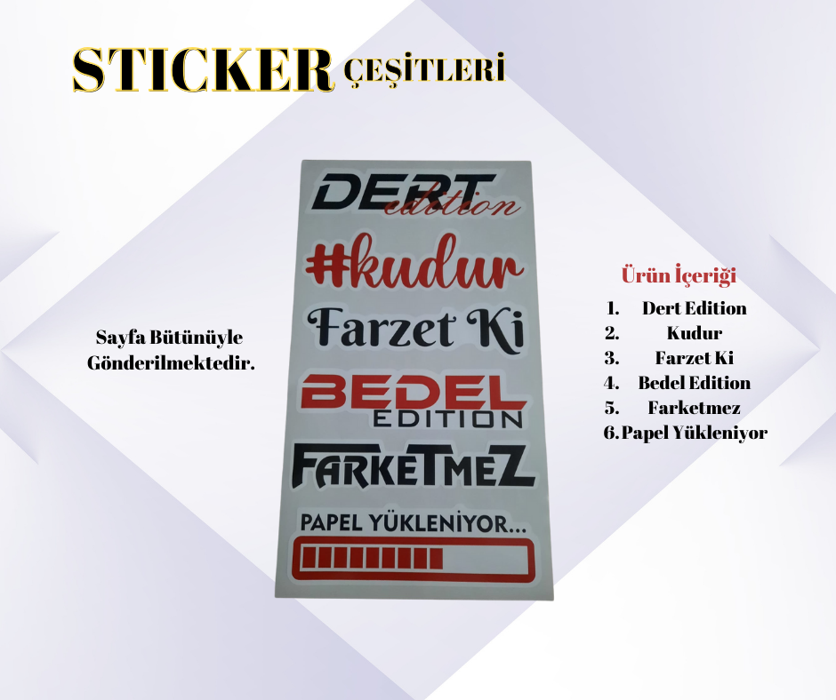 Komik Stickerlar