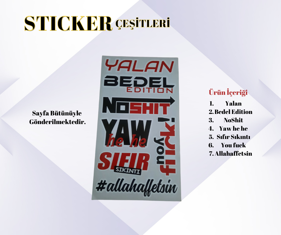 Komik Stickerlar