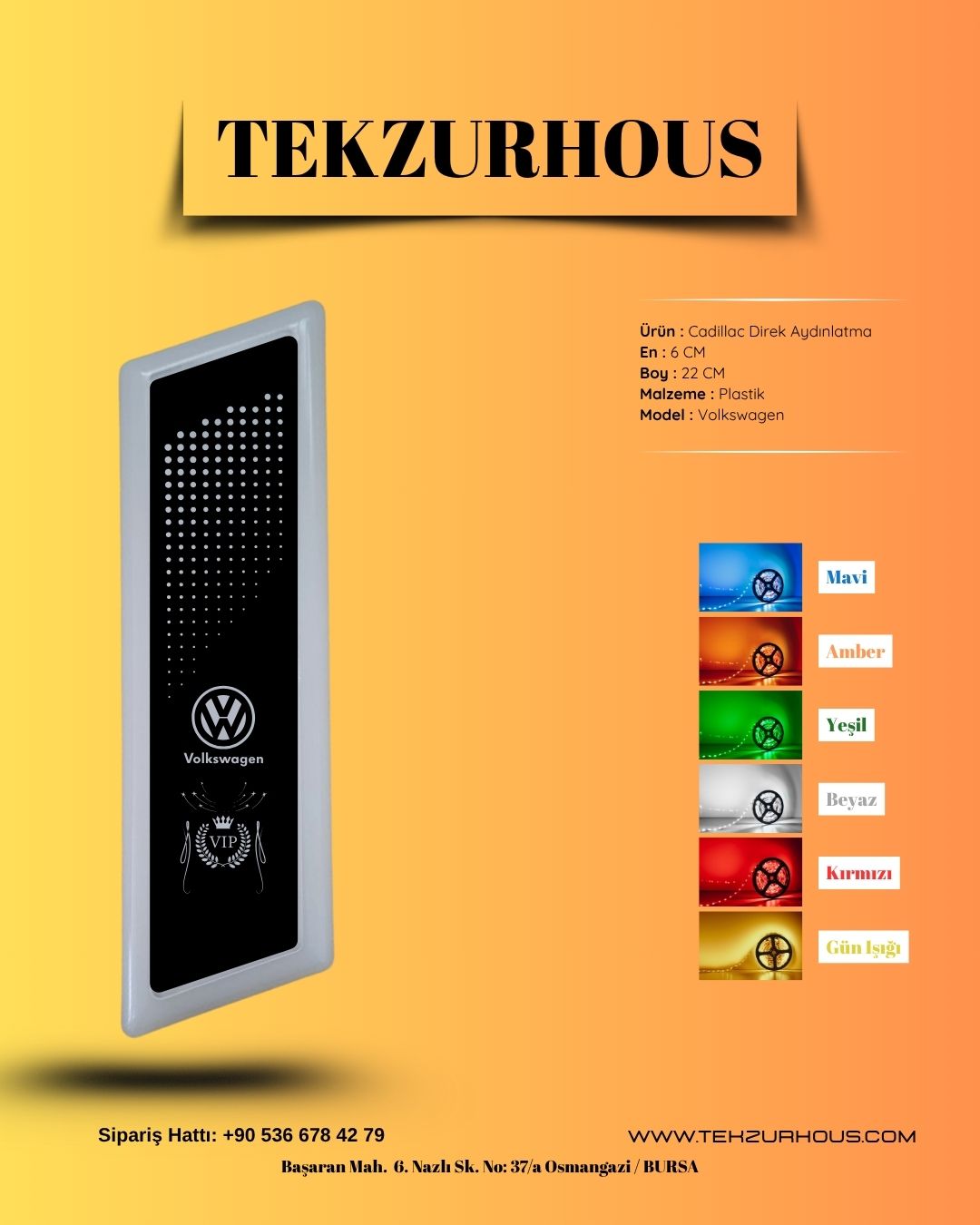 Cadillac Direk  lamba Aydınlatma (Volkswagen)