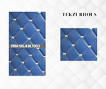 KAPİTONE DERİ MAVİ DERİ BEYAZ NAKIŞ BAKLAVA DESEN PRM 515-8 BLT 003 -