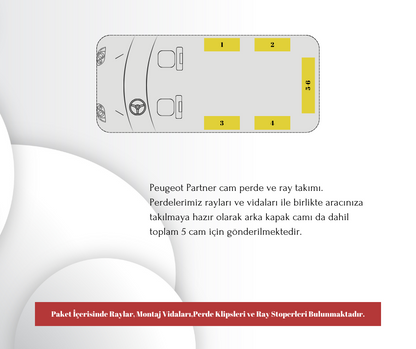 Peugeot Partner Raylı Set